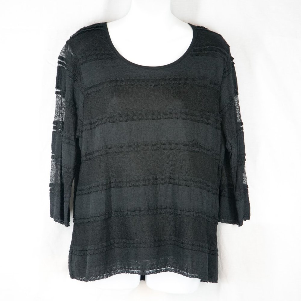 Black Lace Top Lined - Casual Express - XL